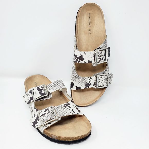 madden girl double buckle sandals